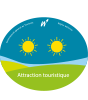 Officiële classificatie van een attractie in Wallonië: 2 zonnen